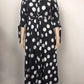 Dot Print Button Up Plus Size XL-5XL Maxi Dress - Forever Growth 