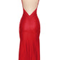 Valentine’s Day Red Spaghetti Strap Maxi Dress - Forever Growth 