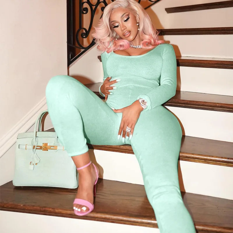 Unique Light Green Solid Jumpsuits - Forever Growth 