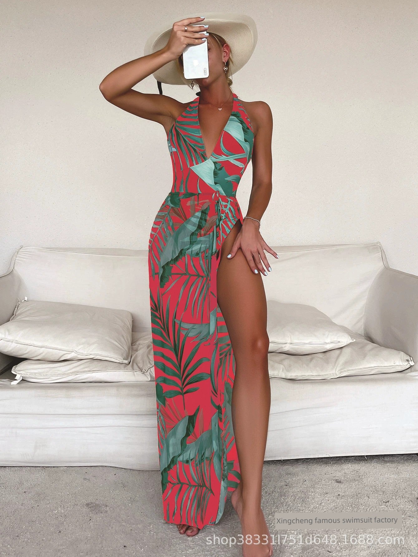 One-Piece Sexy V-Neck Summer Dress - Forever Growth 