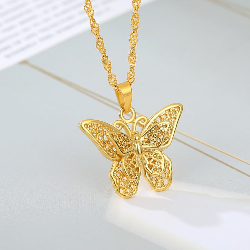 Vintage Butterfly Necklace - Forever Growth 