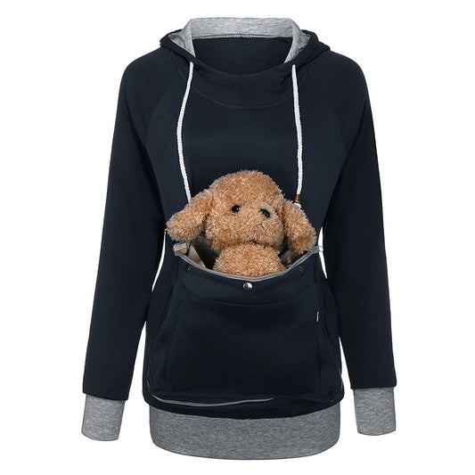 Hooded Pet Pullovers Cuddle Pouch Sweatshirt - Forever Growth 