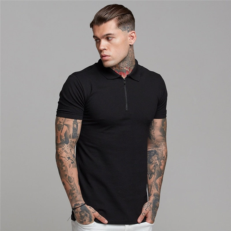 Casual Slim Fit Polo Short Sleeve Shirt - Forever Growth 