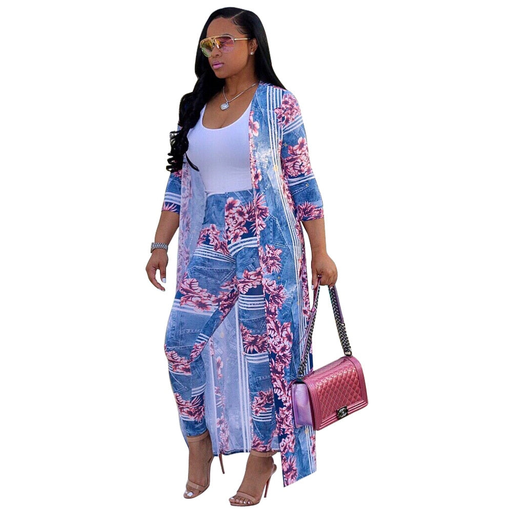 Printed Style Dashiki Suit Set - Forever Growth 