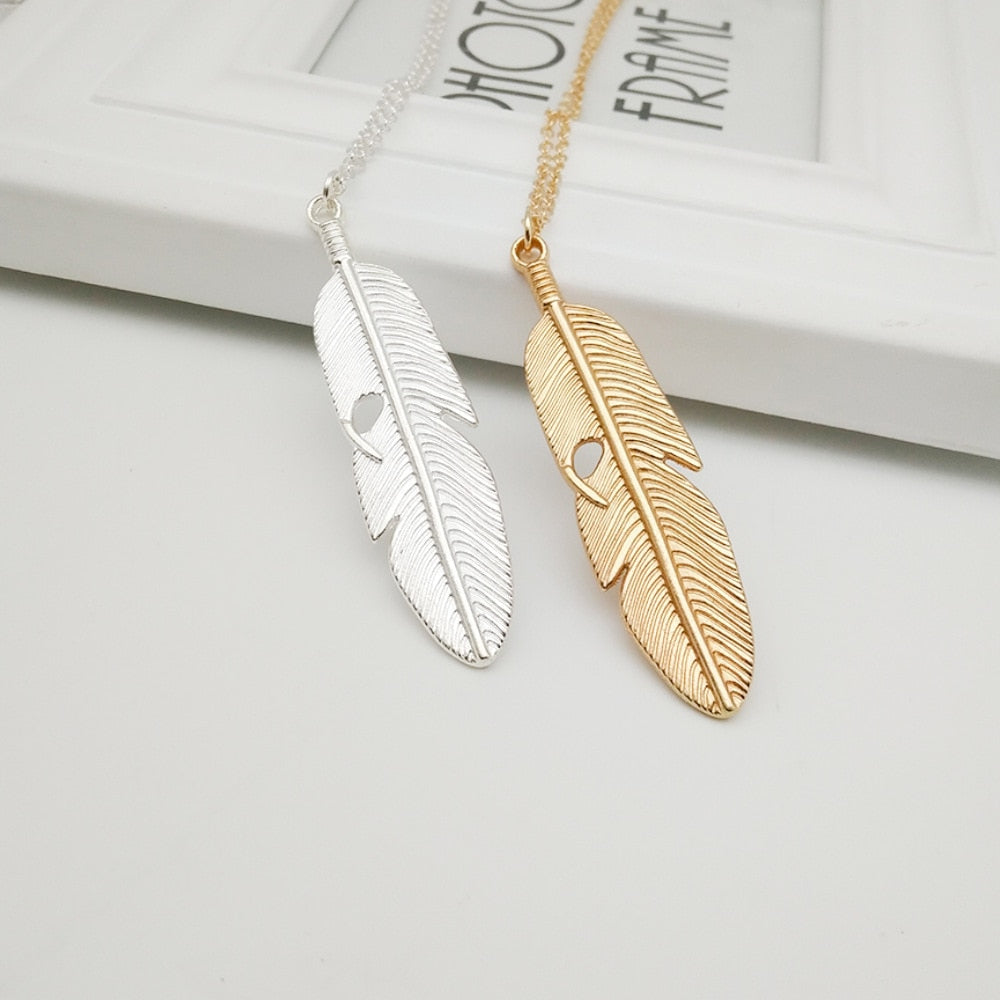 Trendy Chic Feather Necklaces - Forever Growth 