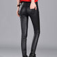 Vintage Faux Leather Slim High Waist Pants - Forever Growth 