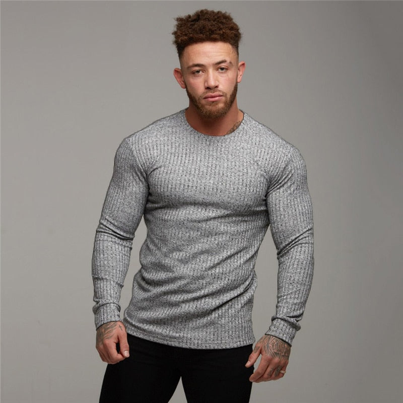 O-Neck Slim Fit Long Sleeve T-Shirt - Forever Growth 