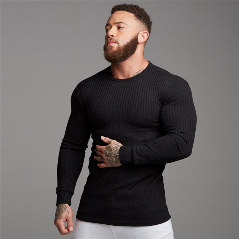 O-Neck Slim Fit Long Sleeve T-Shirt - Forever Growth 