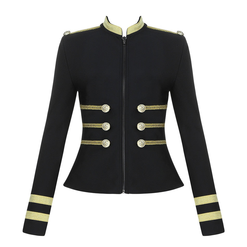 New Bandage Sexy Elegant Long Sleeve Jacket - Forever Growth 