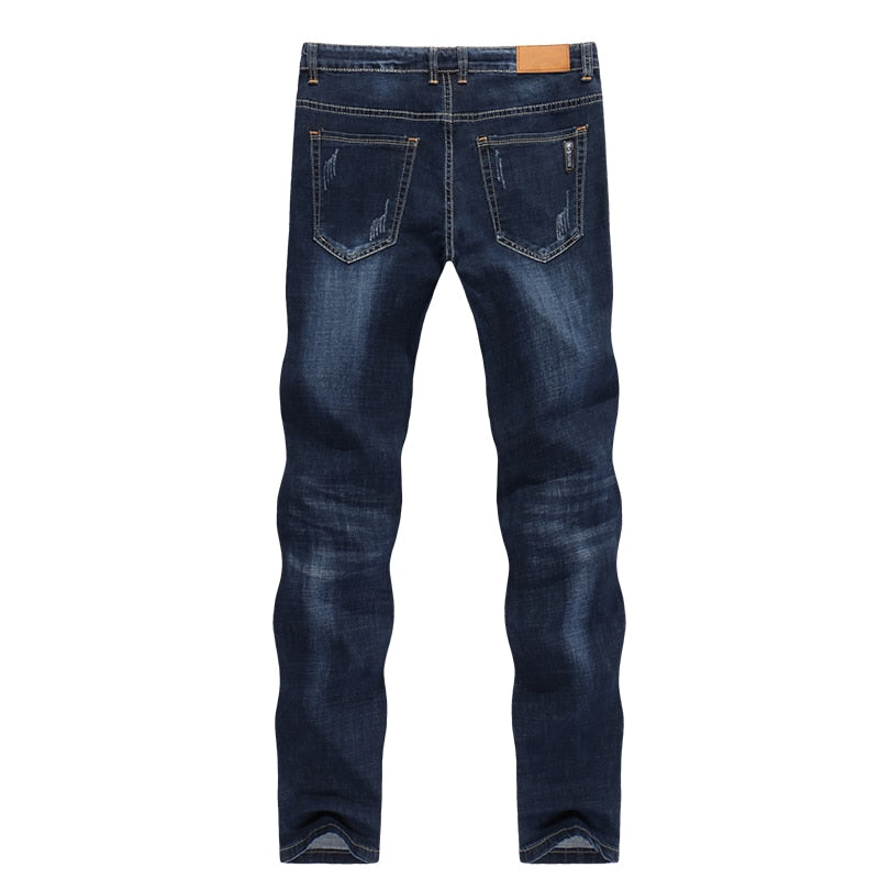 Slim Straight Denim Pants - Forever Growth 