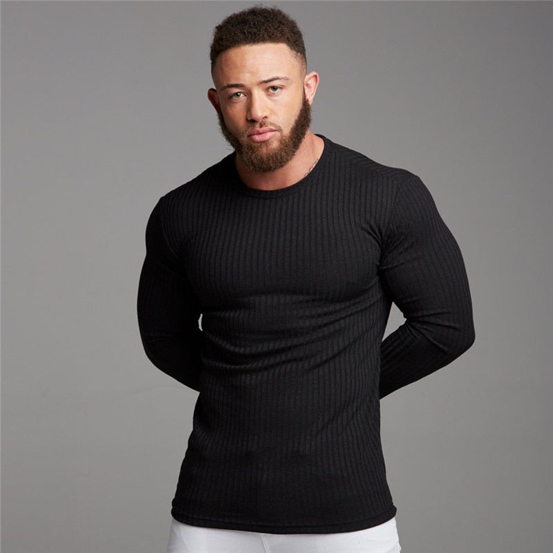 O-Neck Slim Fit Long Sleeve T-Shirt - Forever Growth 