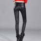 Vintage Faux Leather Slim High Waist Pants - Forever Growth 