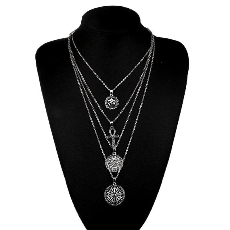 Boho Jewelry Vintage Necklaces & Pendants Multilayer Choker - Forever Growth 
