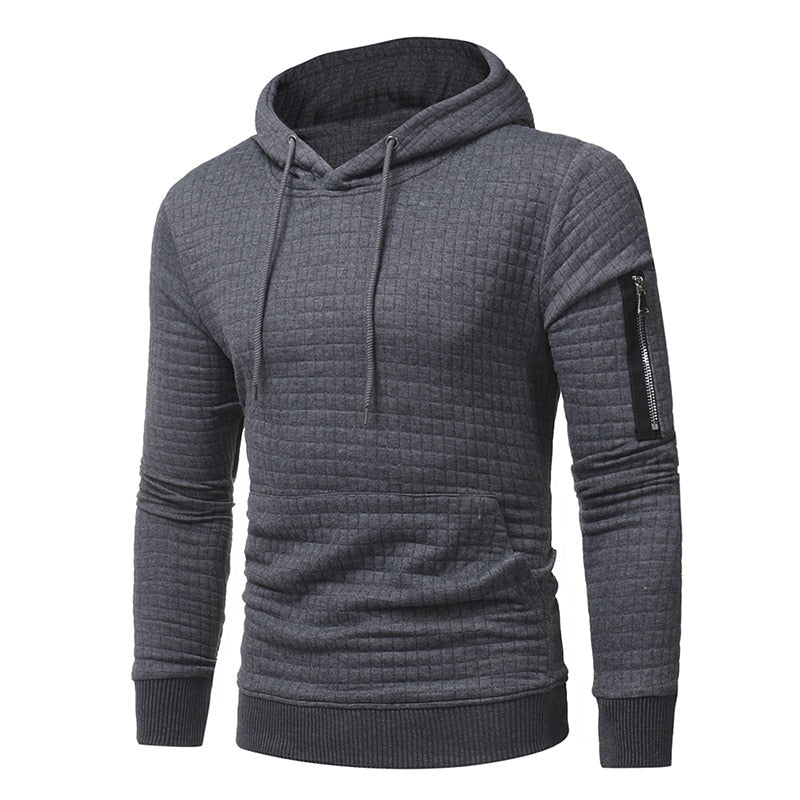 Long-Sleeved Casual Zipper Hooded Sweatshirt - Forever Growth 