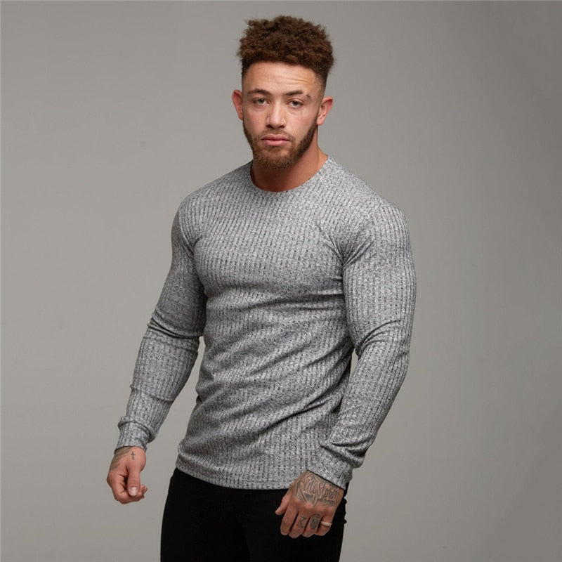 O-Neck Slim Fit Long Sleeve T-Shirt - Forever Growth 