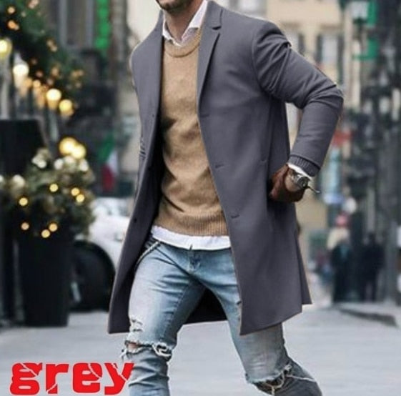 Winter Slim Fit Long Sleeve Cardigans Blends Coat - Forever Growth 