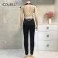 Pearl Chain Sexy Backless Bodycon Jumpsuit - Forever Growth 