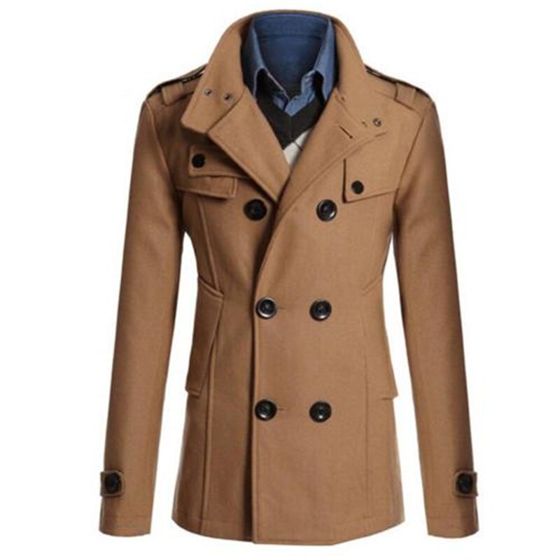 New Winter Warm Slim Casual Woolen Trench Coat - Forever Growth 