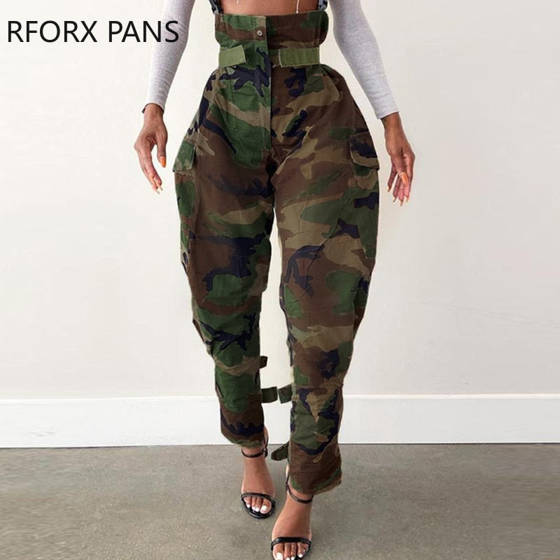 Cutout Ripped Camo  Sexy Pants - Forever Growth 