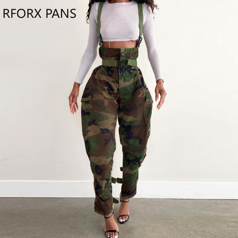 Cutout Ripped Camo  Sexy Pants - Forever Growth 