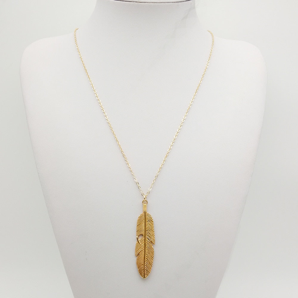 Trendy Chic Feather Necklaces - Forever Growth 