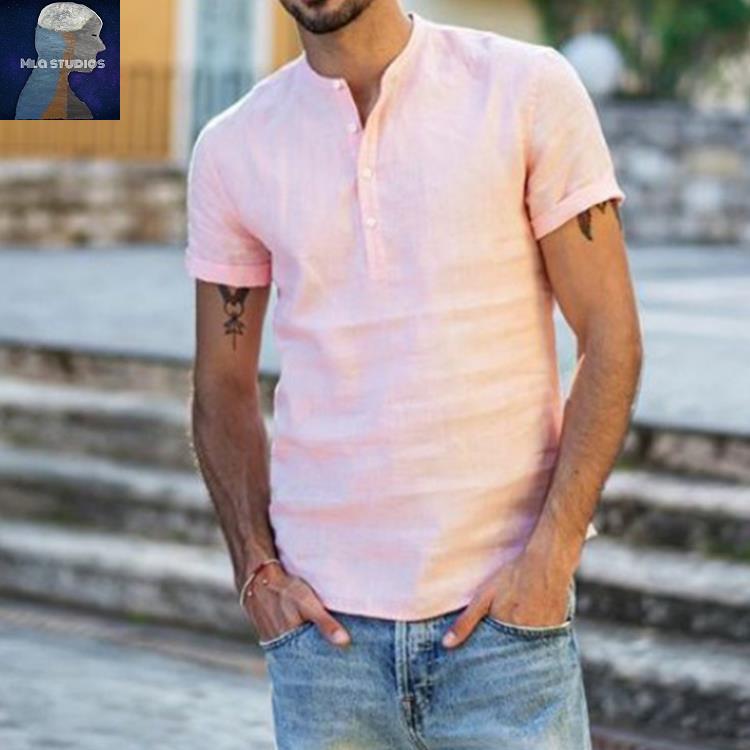 Trendy V-neck Short-Sleeved Shirt - Forever Growth 