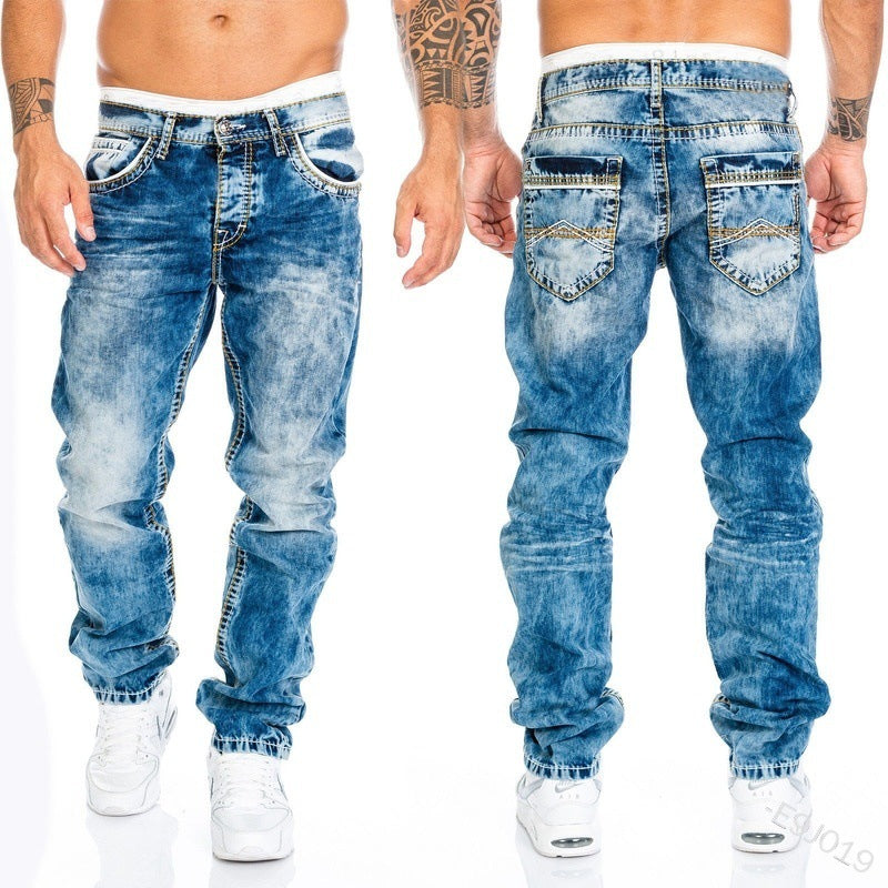 Loose Straight Denim Trousers - Forever Growth 