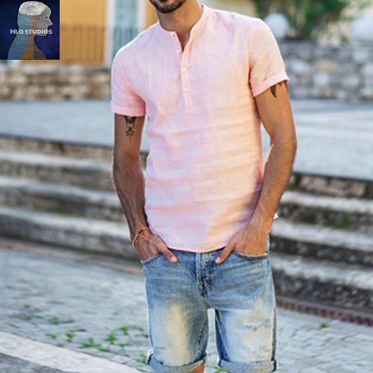 Trendy V-neck Short-Sleeved Shirt - Forever Growth 