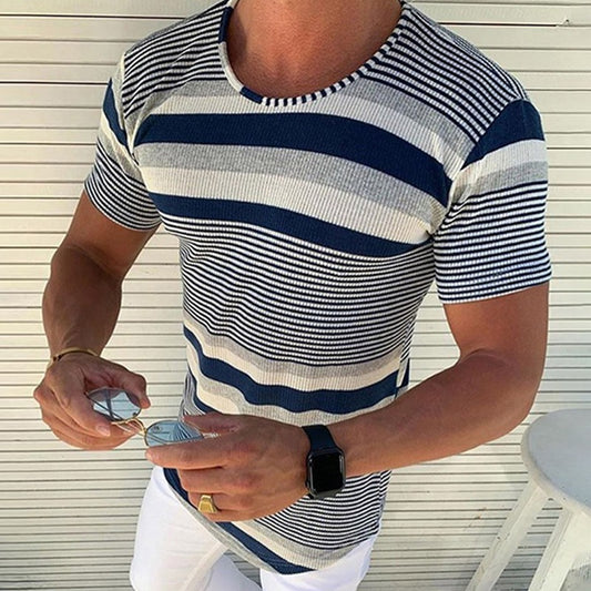 Summer Casual Round Neck Short Sleeves Shirt - Forever Growth 