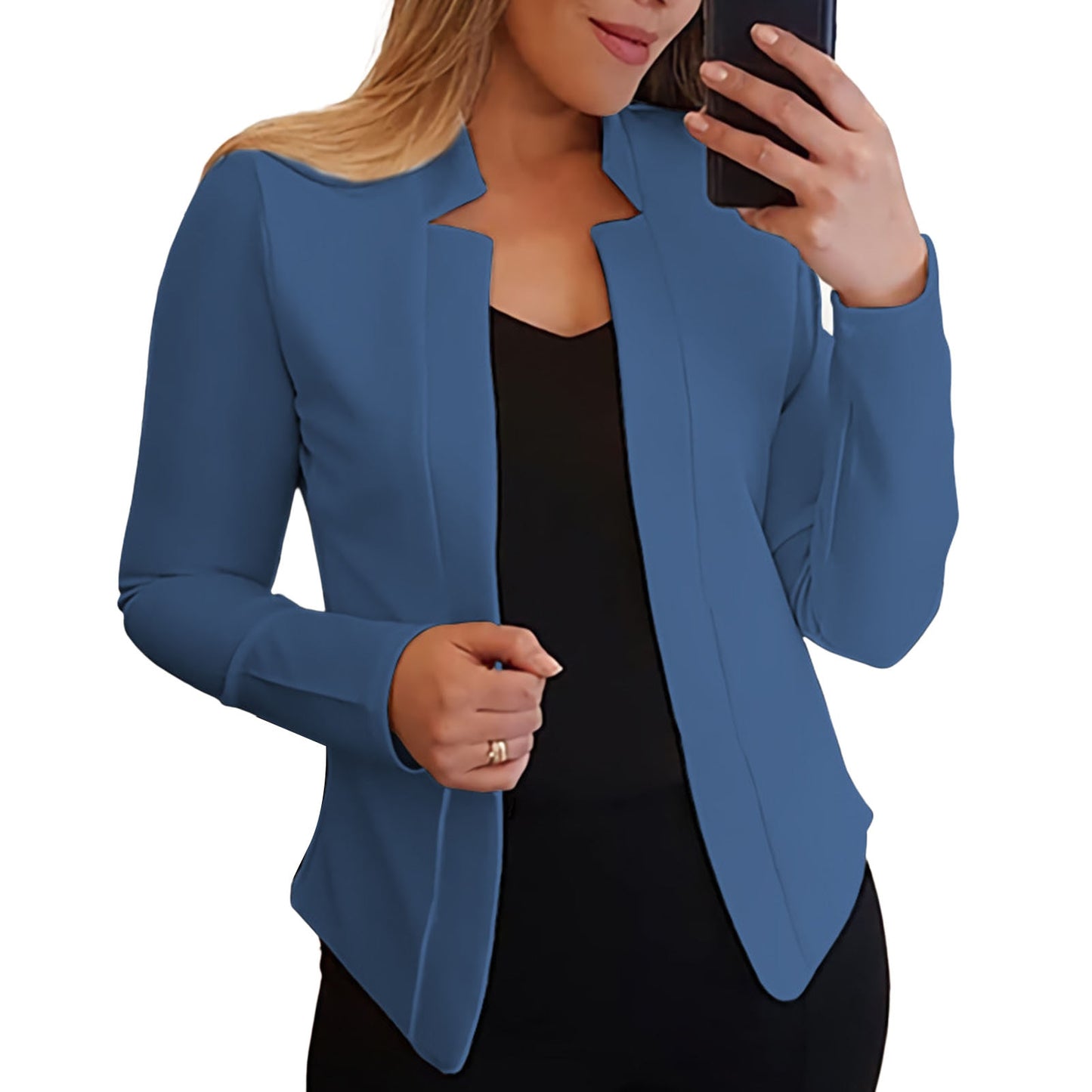 Solid As A Team Lead Business Slim Fit Blazer - Forever Growth 