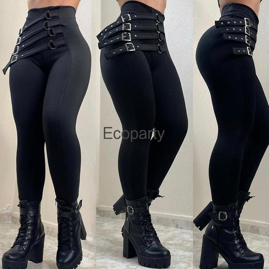 Gothic Black New High Waist Pencil Pants - Forever Growth 