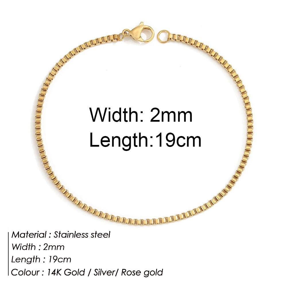 Gold Color Stainless Steel Twist Cuban Chain Bracelet - Forever Growth 