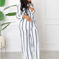 Colorful Striped Shirt+ Straight Pants Set - Forever Growth 