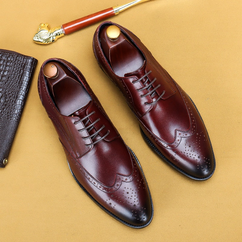 Italian Classic Genuine Leather Dress Handmade Shoes - Forever Growth 
