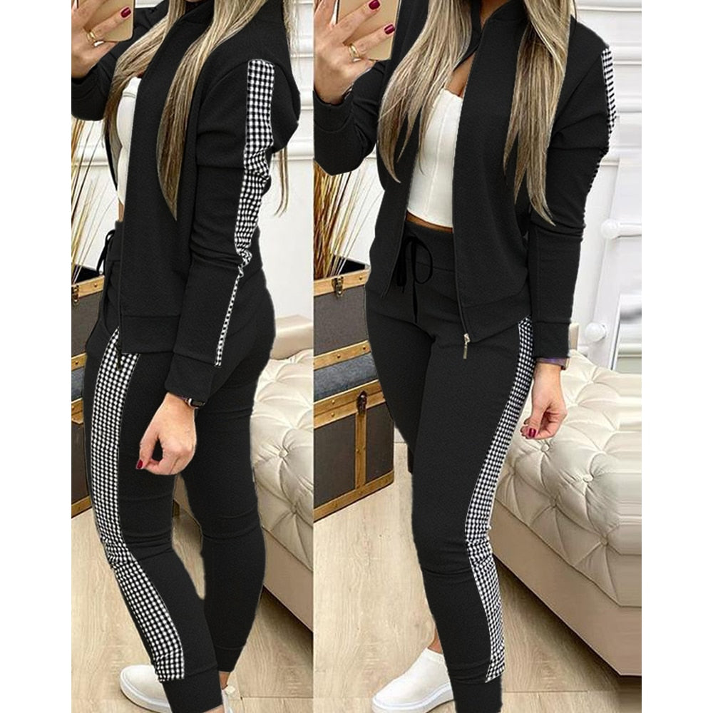 Casual Zipper Jacket+ Pants Set - Forever Growth 